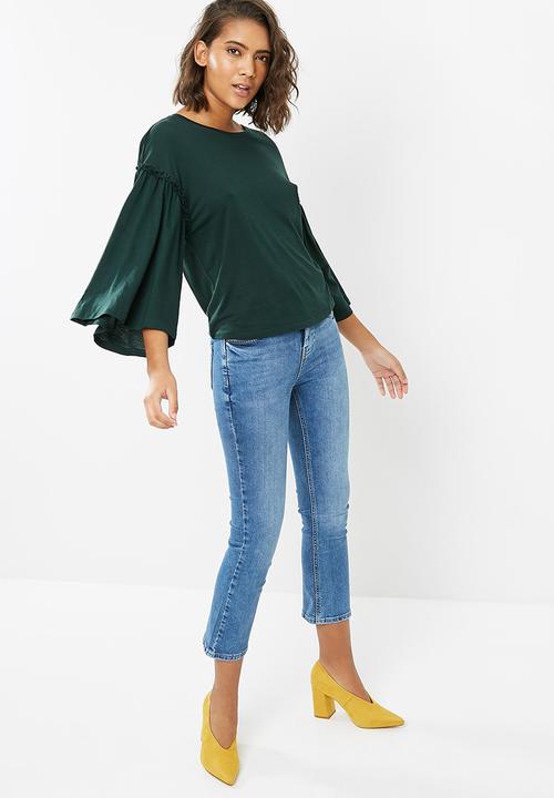 New Look - Flare sleeve frill top