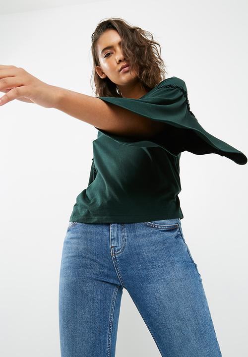 New Look - Flare sleeve frill top