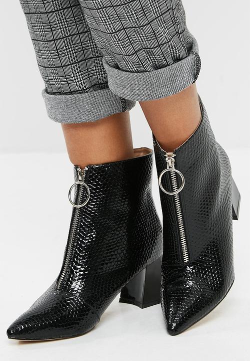 Public Desire - Instinct patent zip boot
