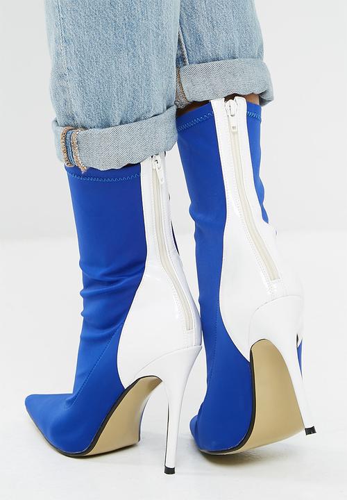 Public Desire - Staple patent stiletto heel boot