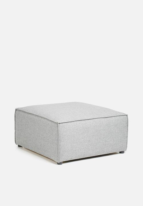 Sixth Floor - Modular ottoman - grey