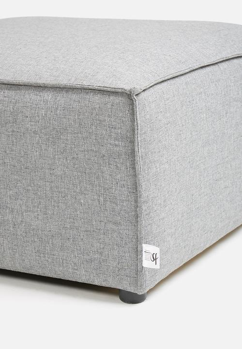 Sixth Floor - Modular ottoman - grey