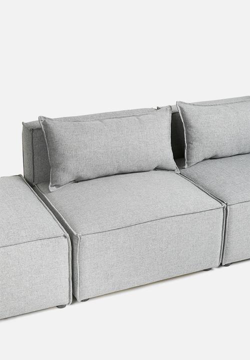 Sixth Floor - Modular ottoman - grey