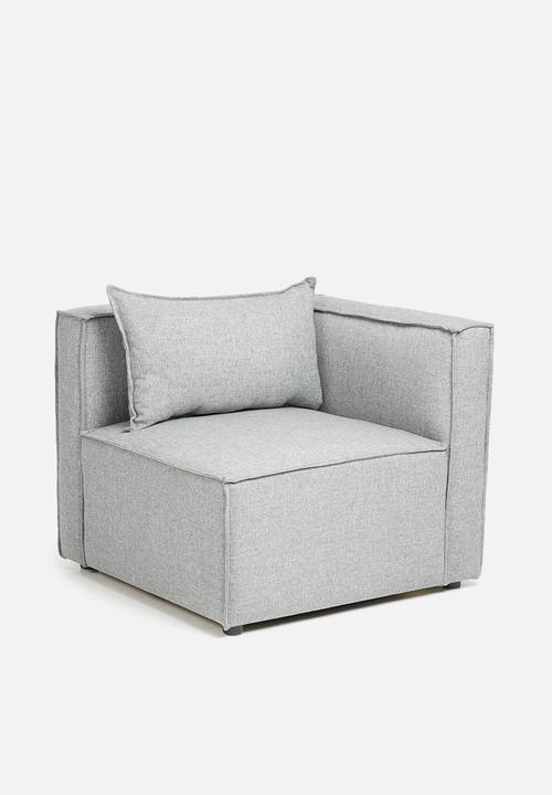 Sixth Floor - Modular corner unit - grey
