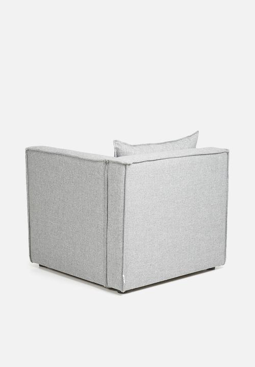Sixth Floor - Modular corner unit - grey