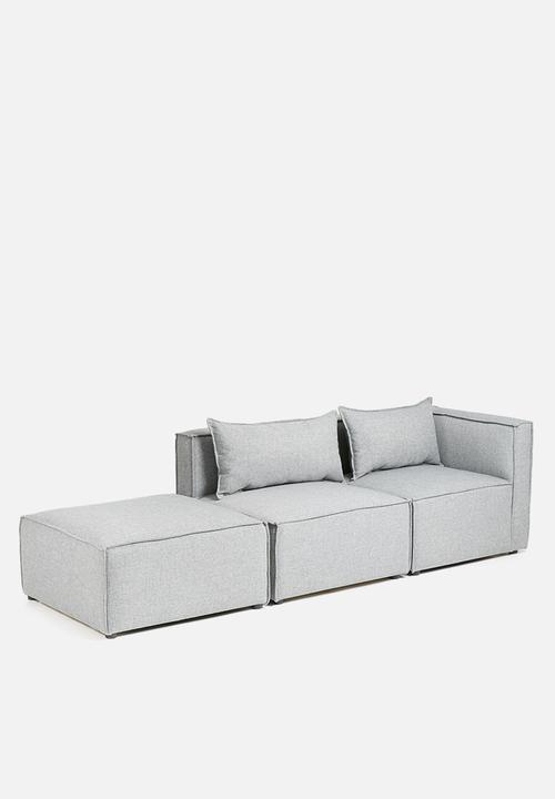Sixth Floor - Modular corner unit - grey