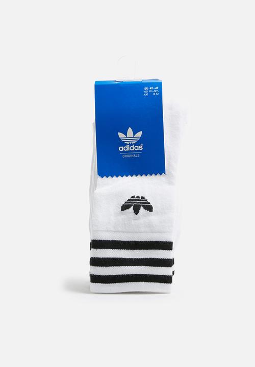 adidas Originals - Solid Crew 3 Pack - White/Black