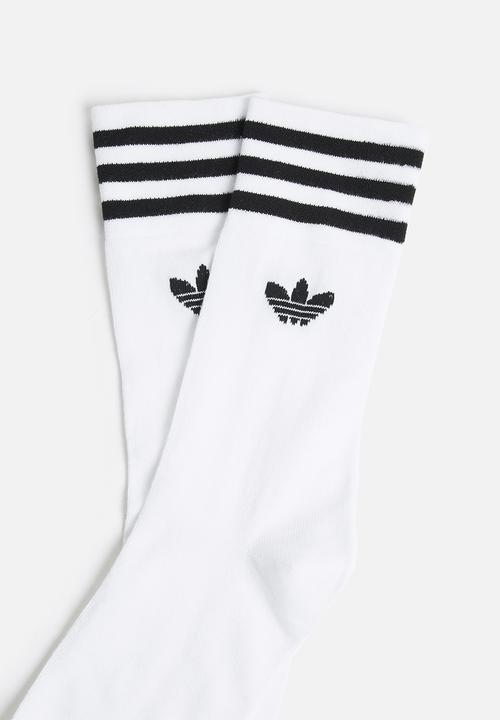 adidas Originals - Solid Crew 3 Pack - White/Black
