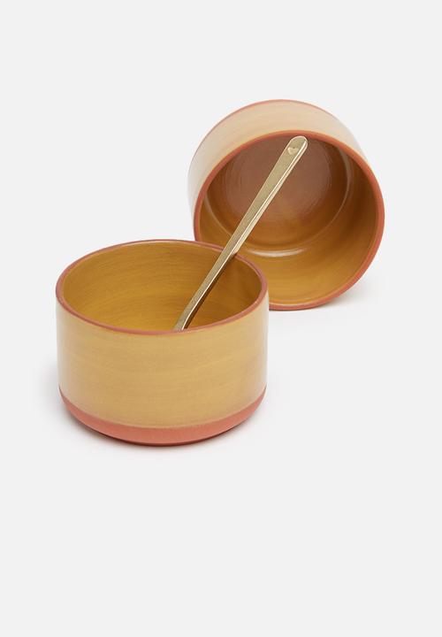 Urchin Art - Saffron dip bowl set