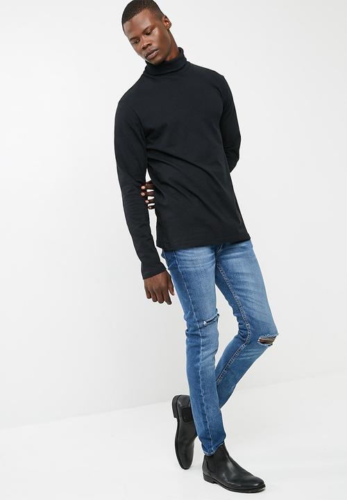 basicthread - Plain roll neck tee