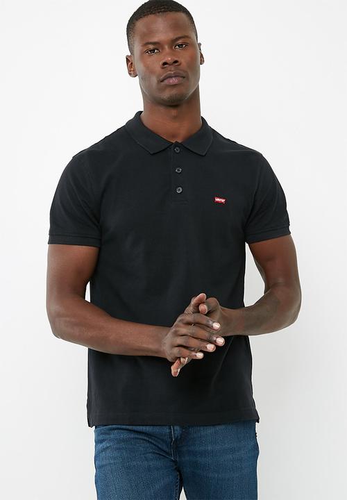 levis black polo t shirt