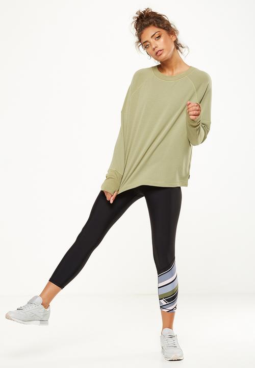 Cotton On - Waffle crew neck long sleeve top