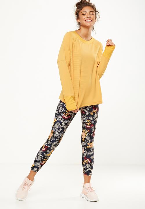 Cotton On - Waffle crew neck long sleeve top