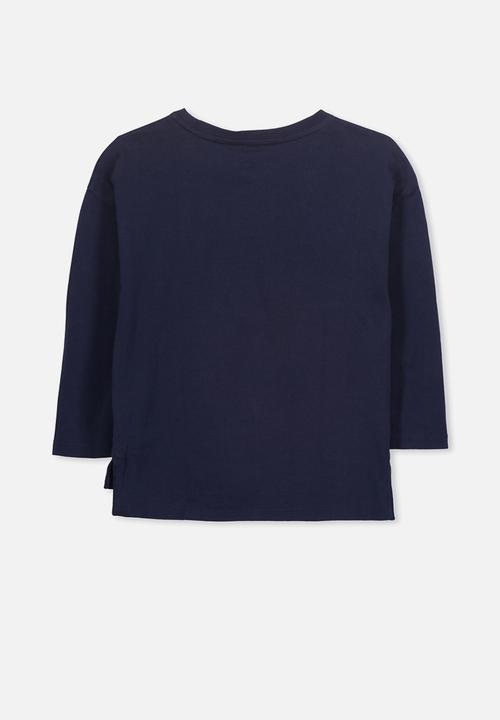 Cotton On - Kids Anna long sleeve drop shoulder split hem
