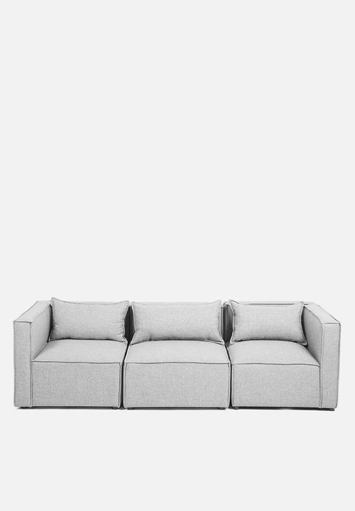 Sixth Floor - Modular corner unit - grey