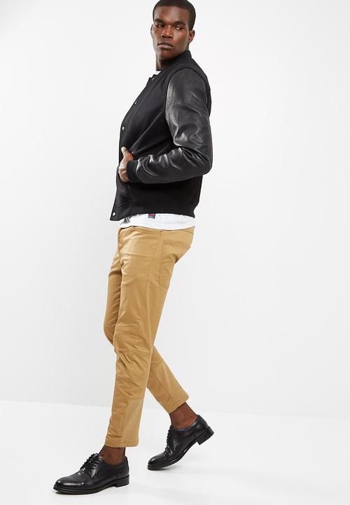 Superdry. - Varsity wool leather bomber