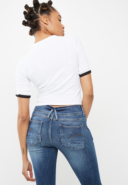 G-STAR - Silber ringer cropped tee