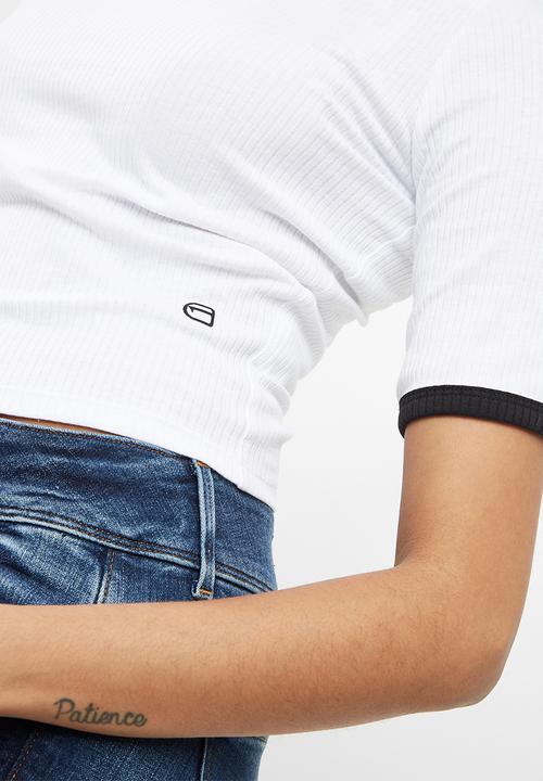 G-STAR - Silber ringer cropped tee