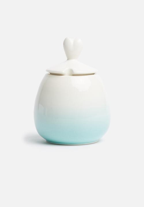 Urchin Art - Pastel pop milk jug & sugar bowl set