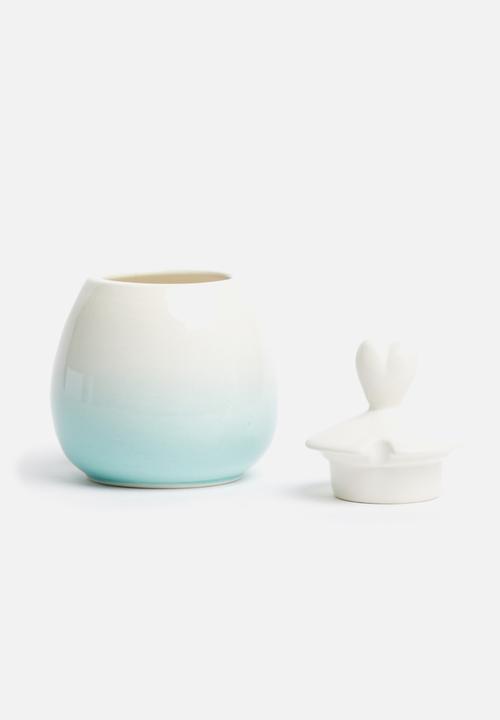 Urchin Art - Pastel pop milk jug & sugar bowl set