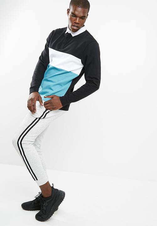 basicthread - Colour blocked rugby jersey