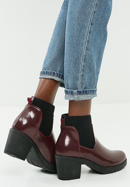 Missguided - High shine chunky chelsea boot