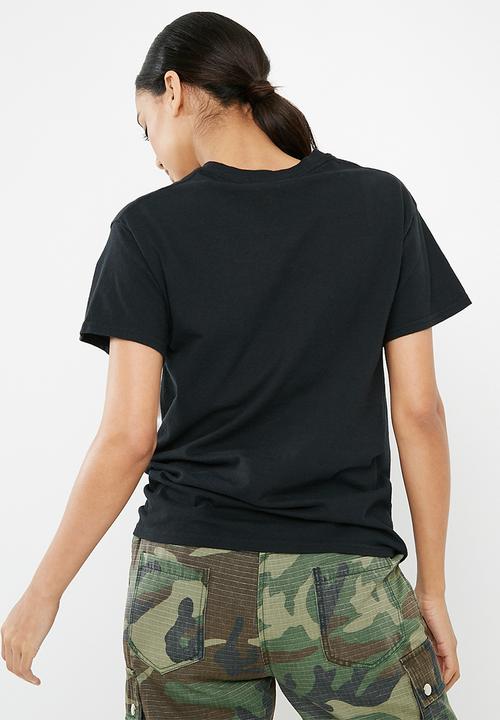 Missguided - Pulp fiction graphic distressed oversized t-shirt