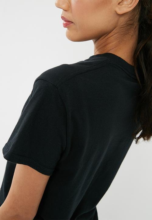 Missguided - Pulp fiction graphic distressed oversized t-shirt