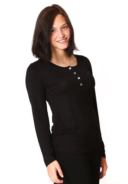 Anna-Louise Sleepwear - Long Sleeve Top – Black
