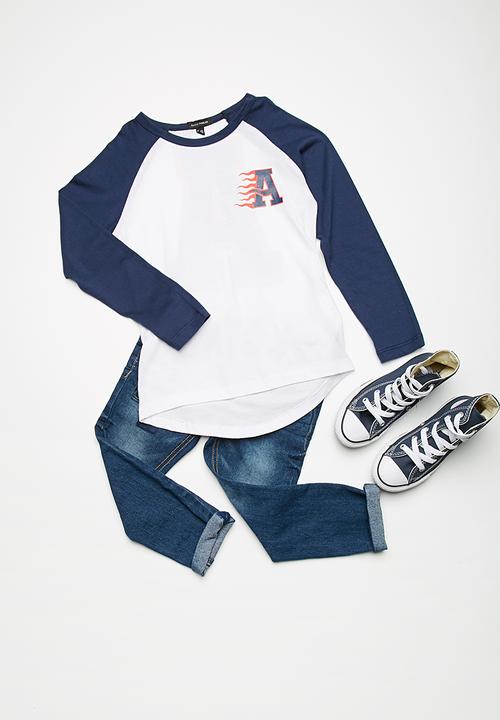basicthread - Kids boys  printed raglan tee