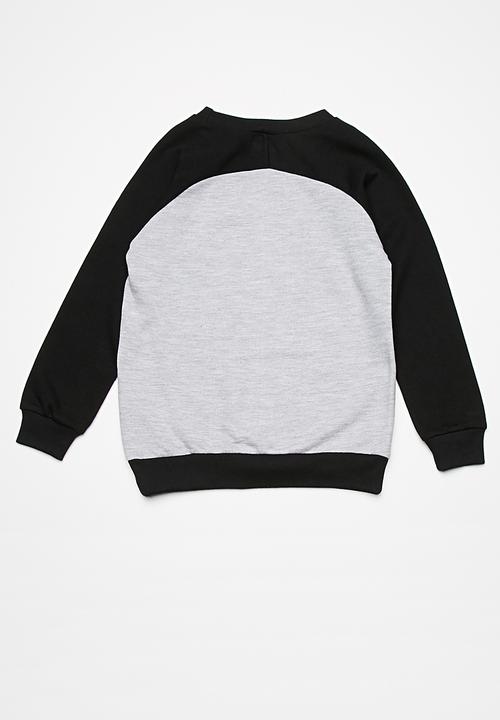 basicthread - Kids boys colour blocked printed sweat