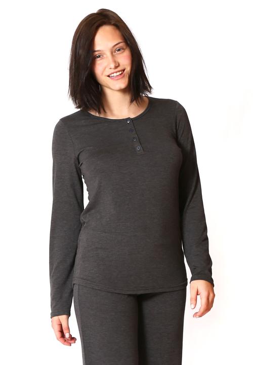 Anna-Louise Sleepwear - Long Sleeve Top – Grey