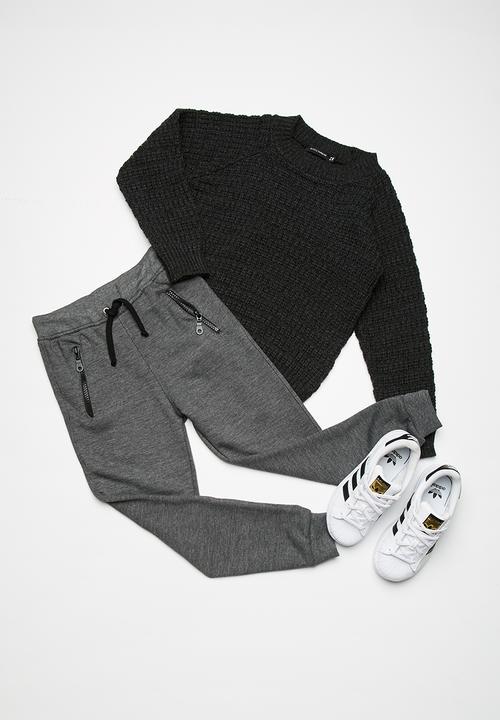 basicthread - Kids boys zip detail biker joggers