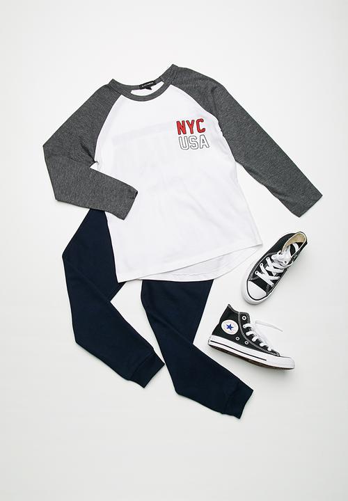 basicthread - Kids boys printed raglan tee