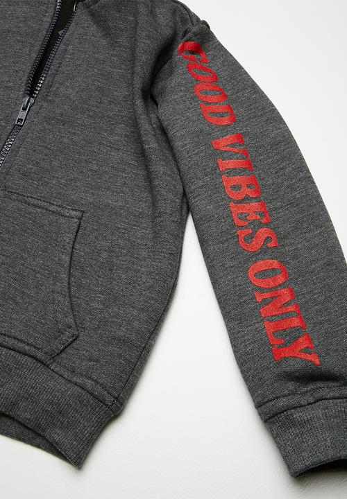 basicthread - Kids boys fleece zip through hoodie