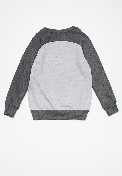 basicthread - Kids boys colour blocked printed sweat