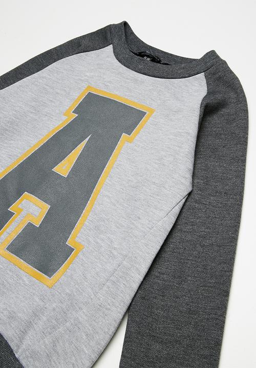 basicthread - Kids boys colour blocked printed sweat
