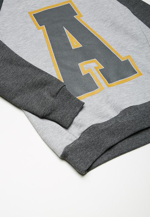 basicthread - Kids boys colour blocked printed sweat