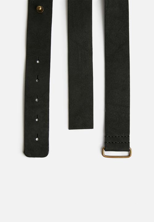 dailyfriday - Bianca suede loop belt - black
