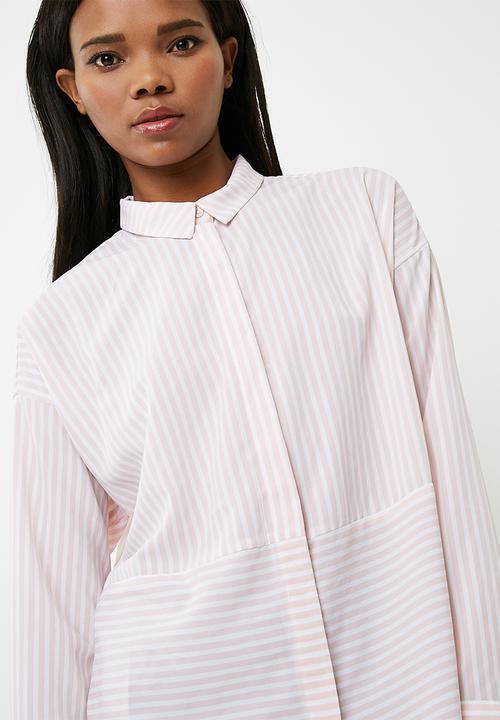 ONLY - Elena striped oversized shirt