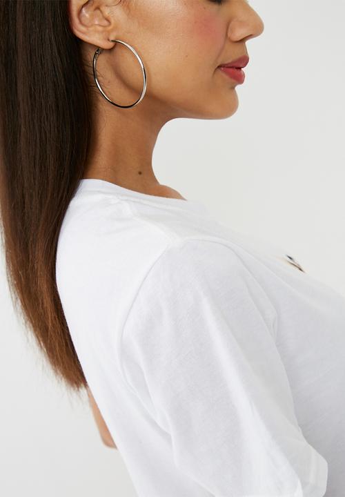 Missguided - Sacred hearts slogan t-shirt