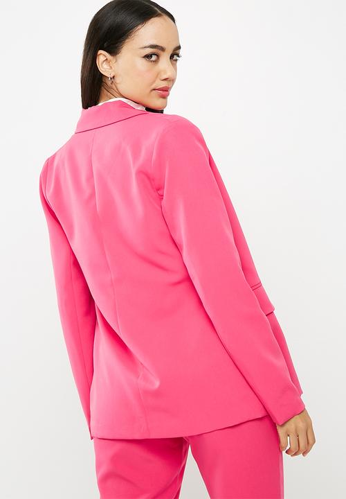 Missguided - Shoulder pad blazer - pink