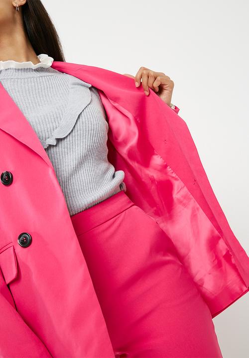 Missguided - Shoulder pad blazer - pink