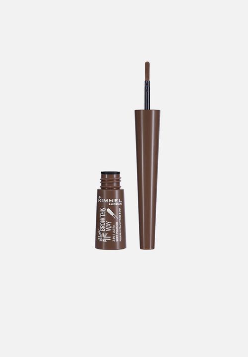Rimmel - Brow This Way 3-in-1 Filling Powder - Medium Brown