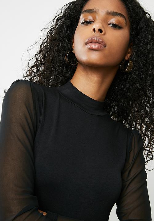 dailyfriday - Mesh sleeve bodysuit