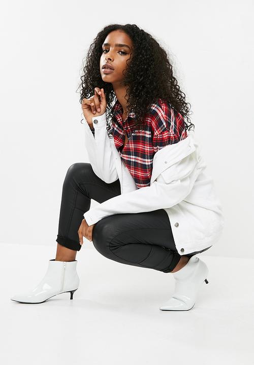 dailyfriday - Embellished shirt - red check