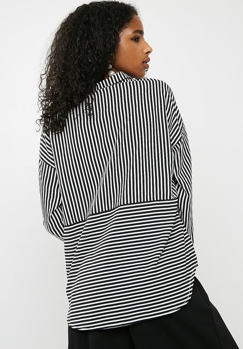 ONLY - Elena striped oversized shirt