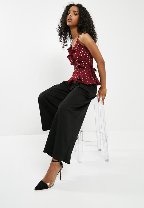 Vero Moda - Henna dot foil wrap singlet