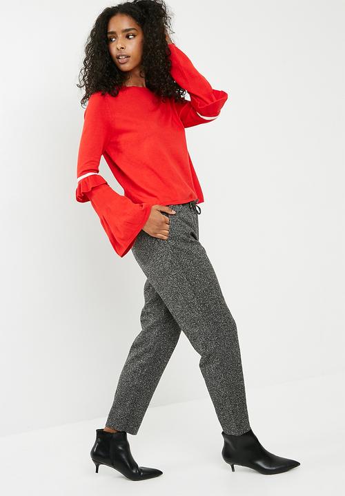 ONLY - Ellen pullover knit - red