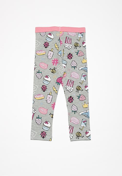Name It - Berit leggings - grey melange